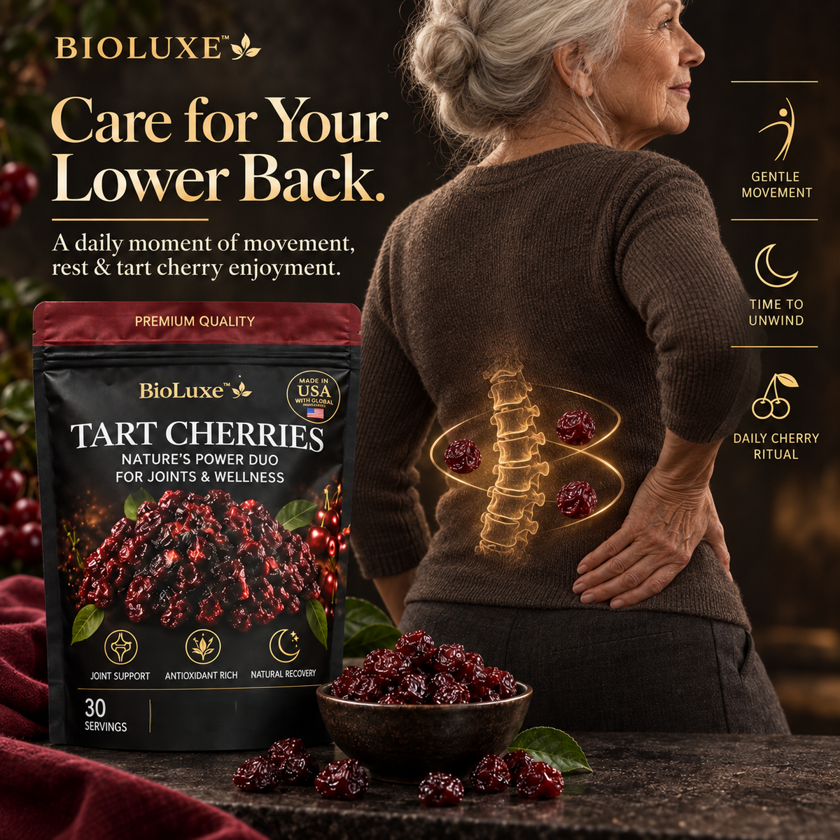 🍒The World’s Most Perfect Fruit: Organic Montmorency Dried Tart Cherries-EV