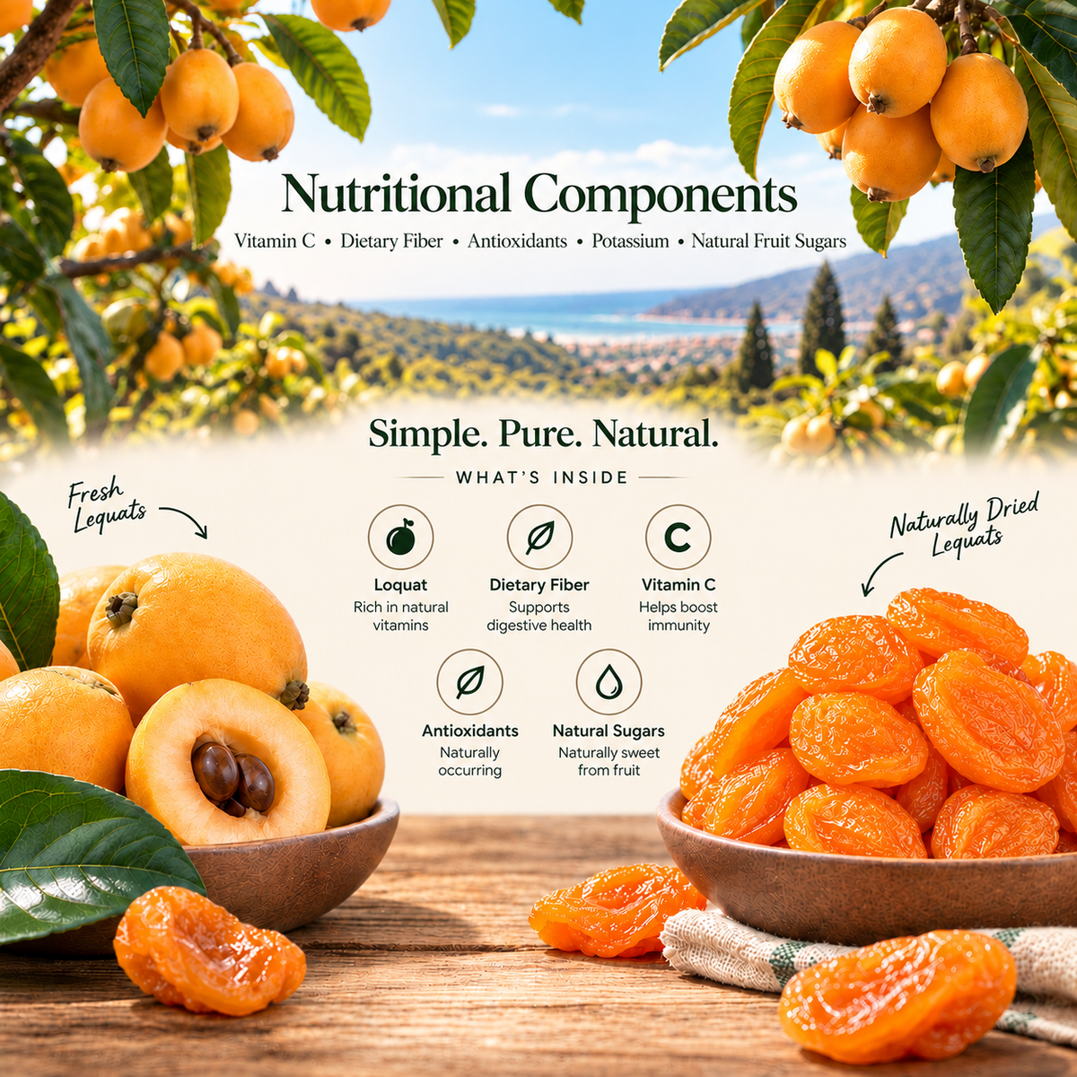 🍃GoldenNectar Premium California Loquat Bites-EV