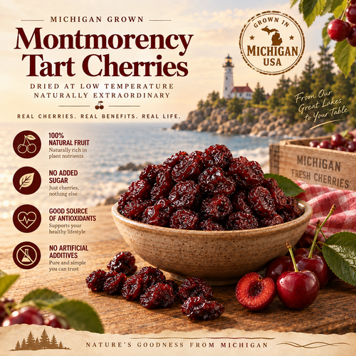 🍒The World’s Most Perfect Fruit: Organic Montmorency Dried Tart Cherries-EV